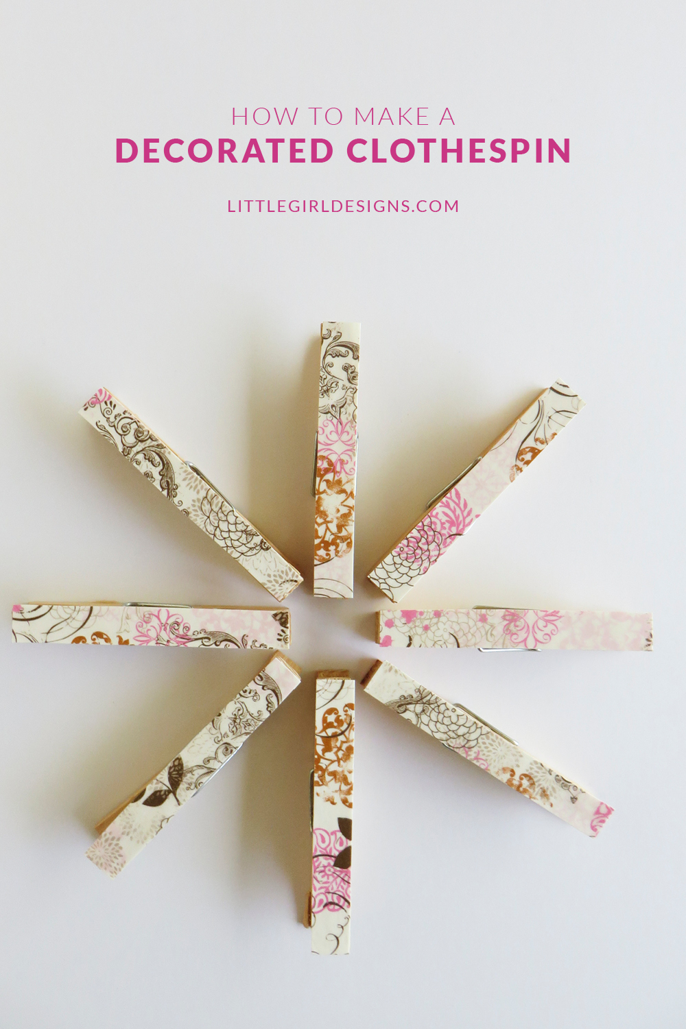 Decorated Clothespin Crafts