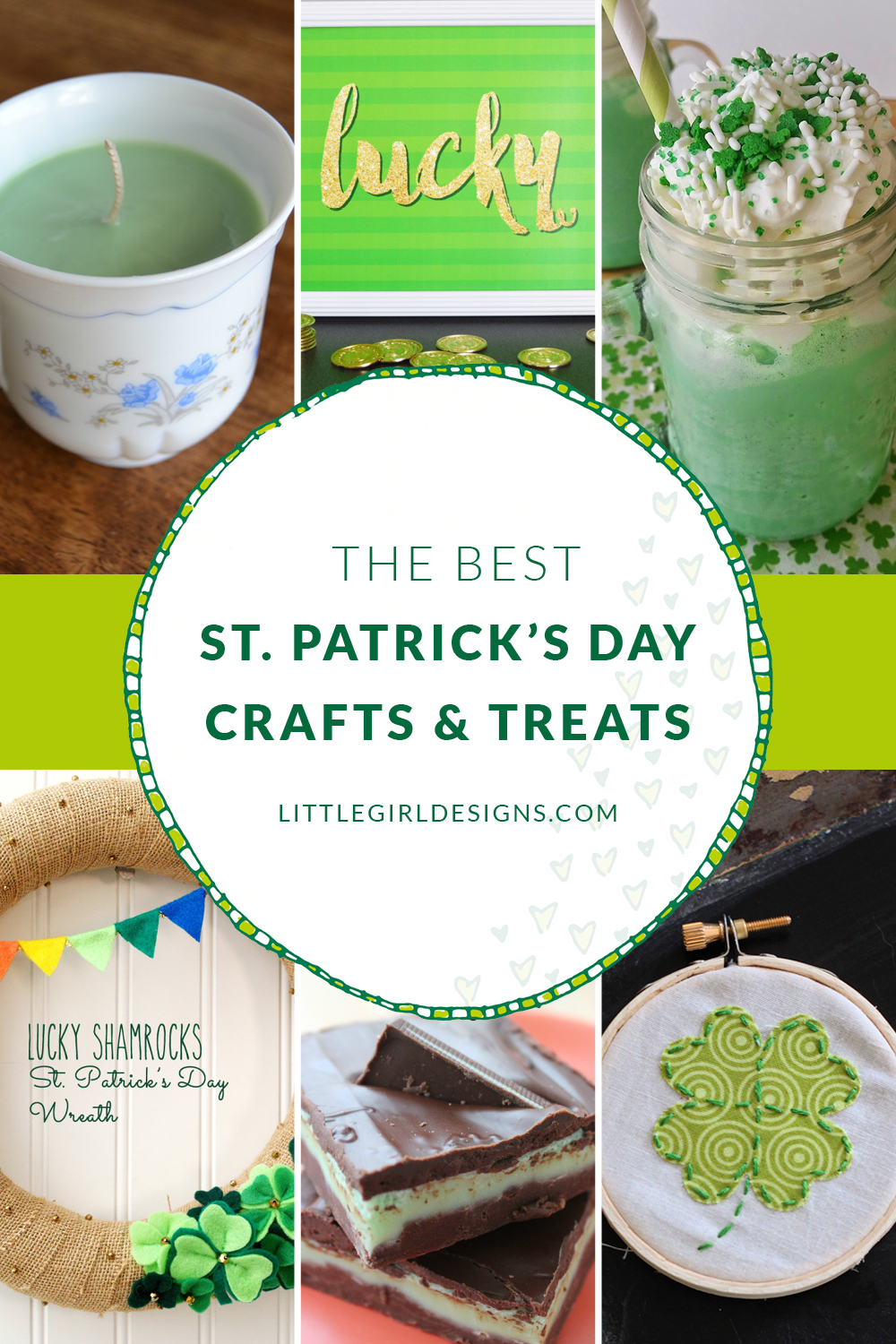 The Best St Patrick's Day Crafts And Treats (Plus a Free Printable!) @littlegirldesigns.com. #stpatricksdaycrafts #stpatricksdaydesserts