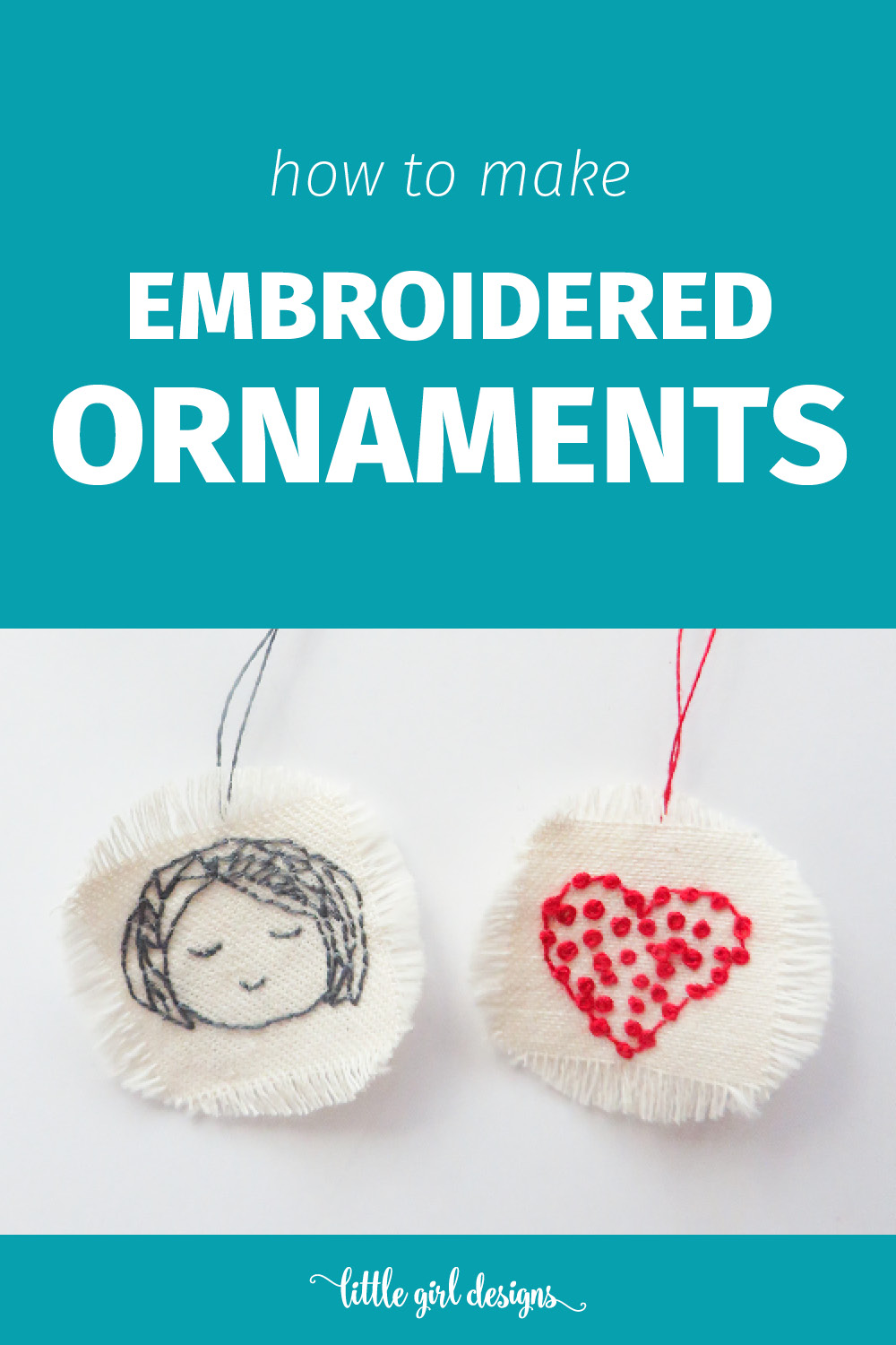 Make Your Own Embroidered Ornaments