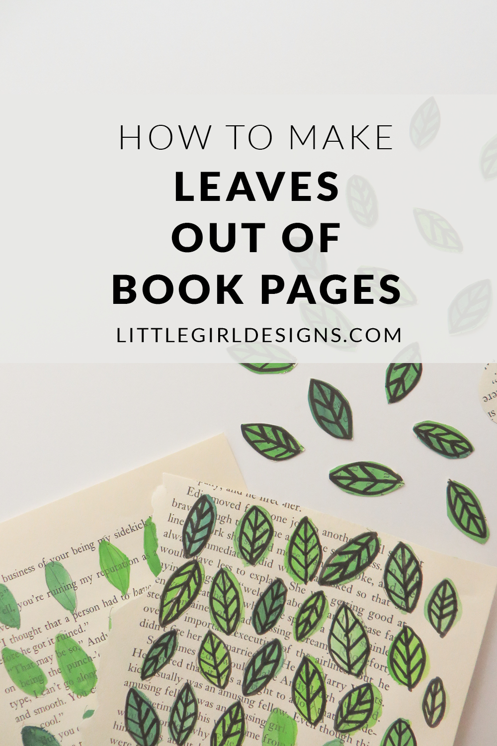 How to Make Book Page Leaves