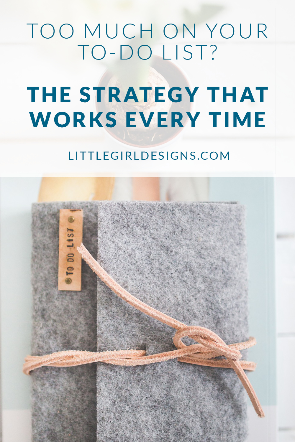 The Creative's To Do List - Here's a strategy that has helped me move from that frustrating place of having too much to do (or way too many ideas) to actually moving forward and DOING them. It's so simple, but it really works! @ littlegirldesigns.com