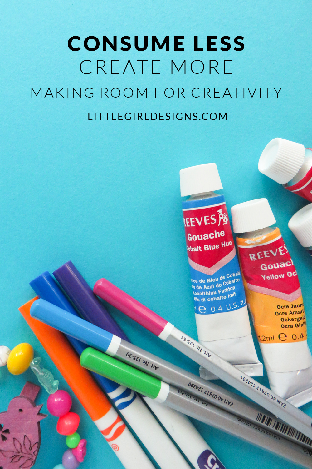 Consume Less, Create More - Have you ever noticed how easy it is to fall into the habit of learning and taking in information to the point where creativity gets pushed to the back burner? Well, believe me, you're not alone. I'm sharing some thoughts about how to make more room for creativity @ littlegirldesigns.com