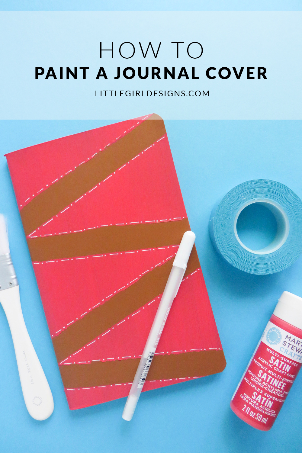 How to Paint a Journal Cover
