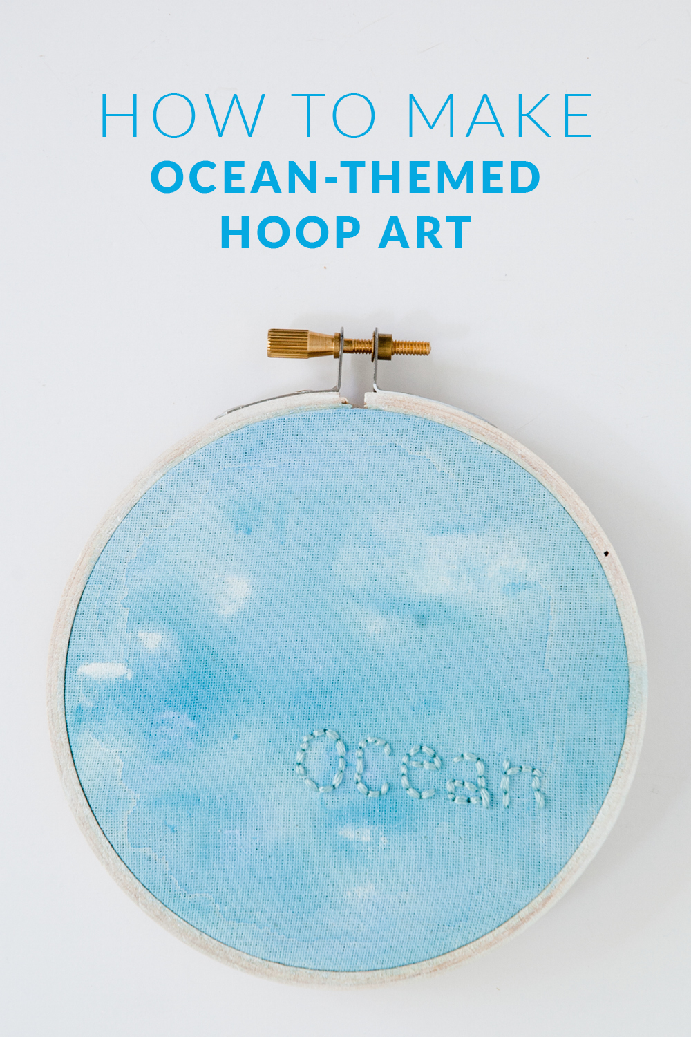 How to Make Ocean-themed Hoop Art
