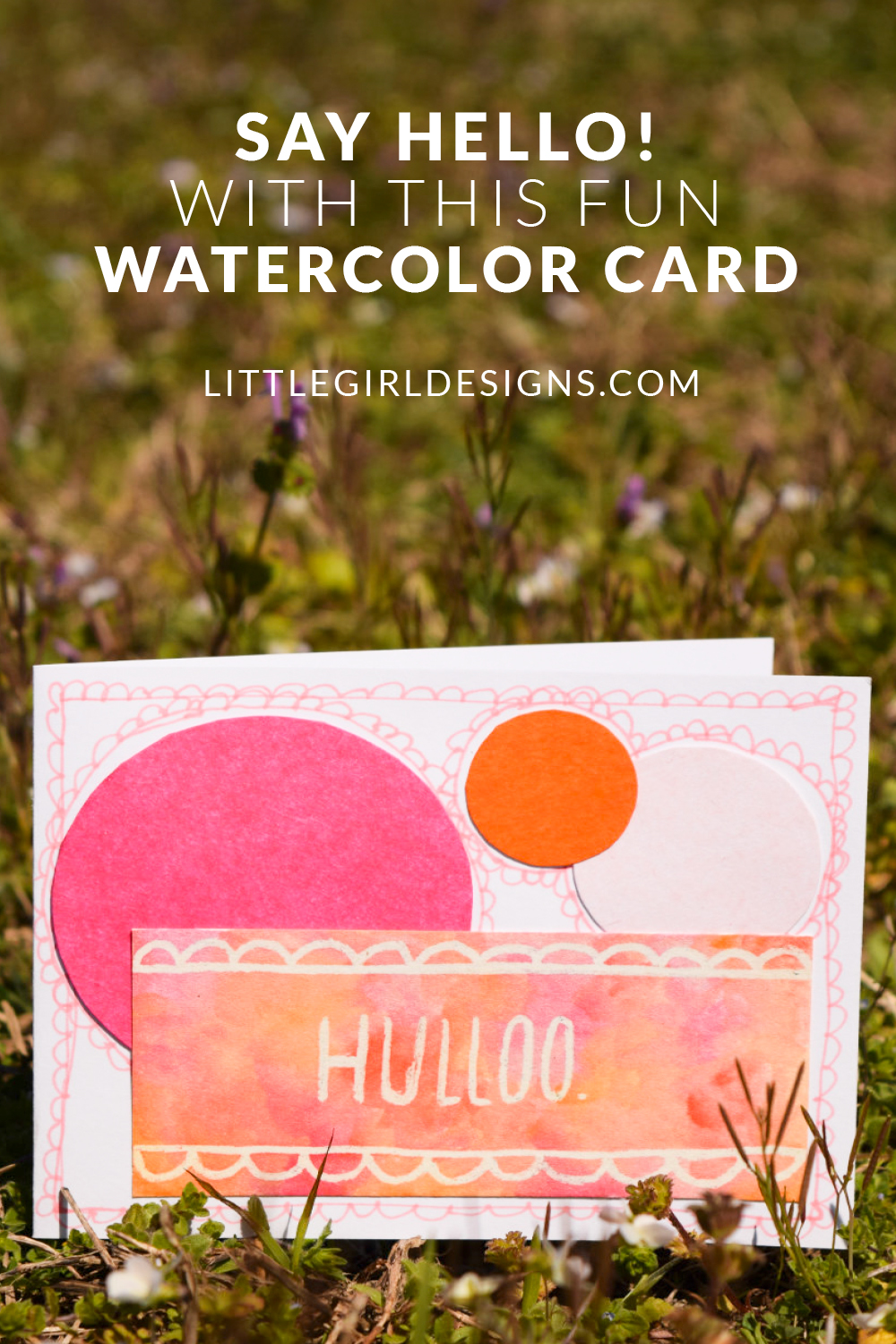 Say Hello With This Fun Watercolor Card