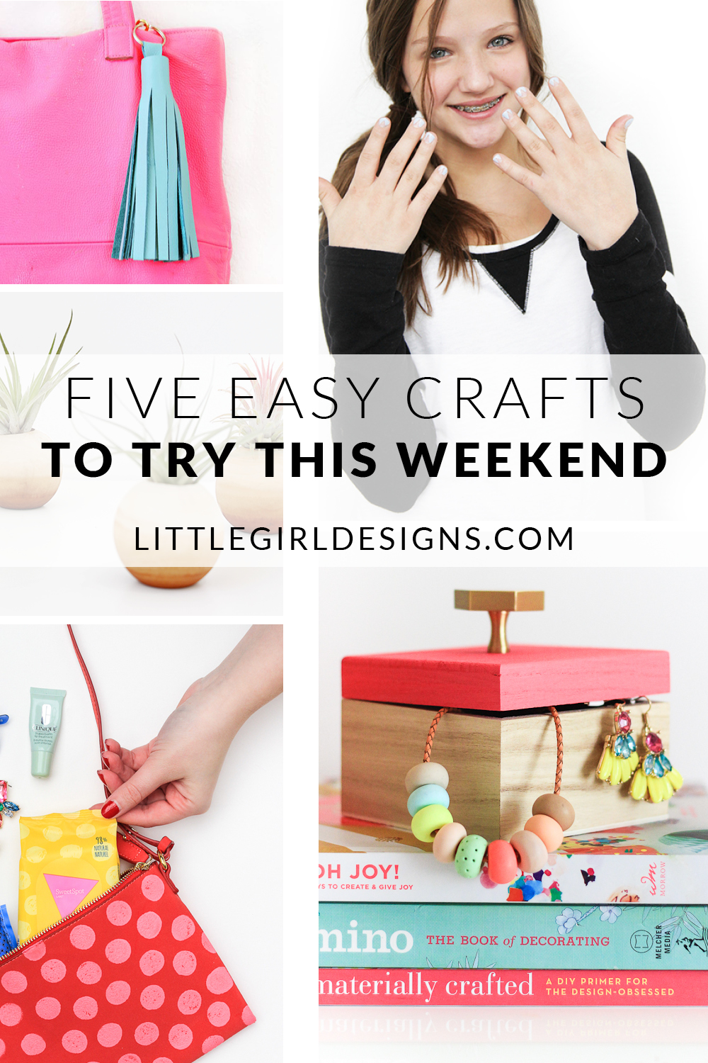 Check out these five easy (and super cute!) crafts that you can make this weekend. These are perfect #2030make projects and would also make great gifts (for yourself or your BFF)! :)