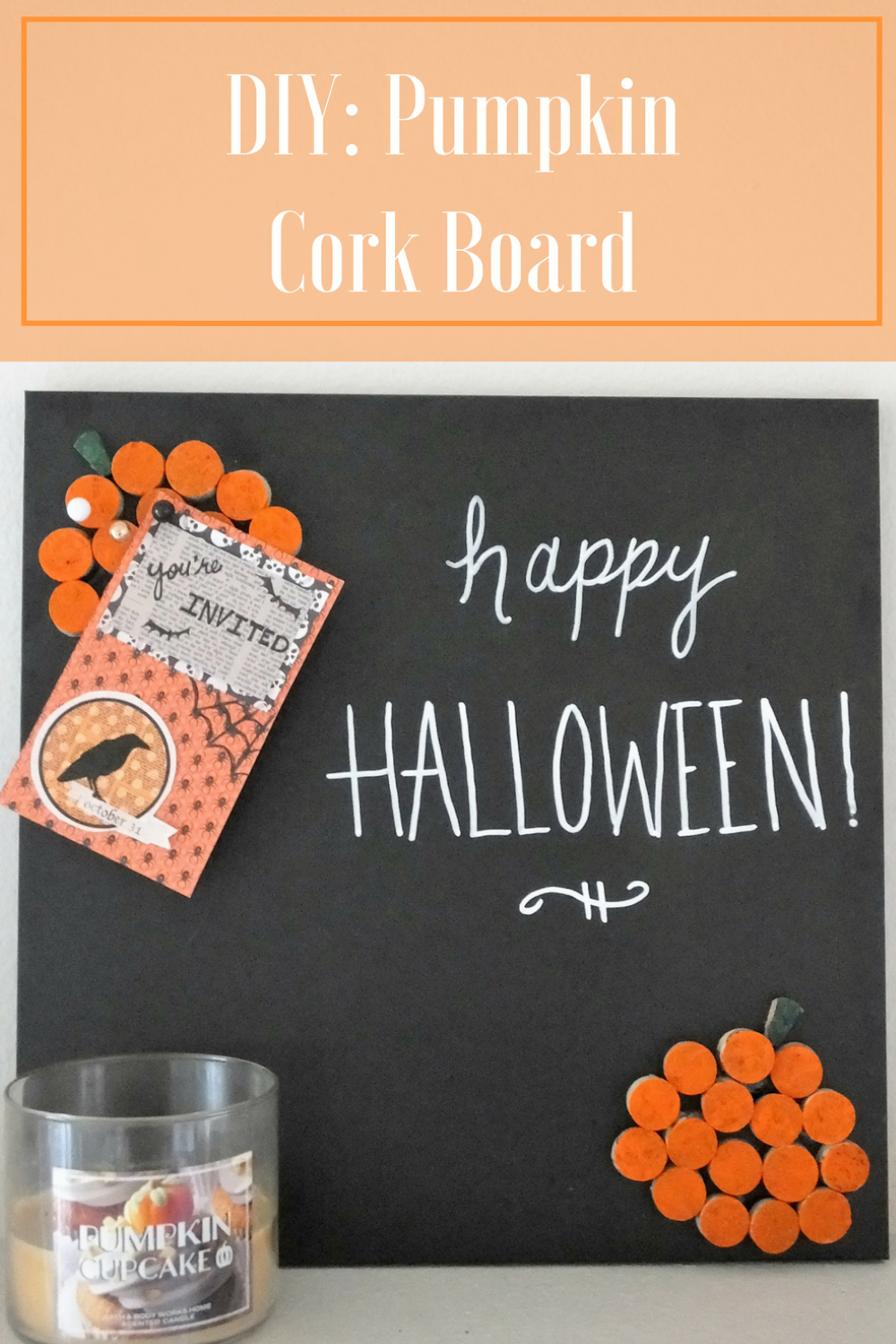 DIY: Pumpkin Cork Board
