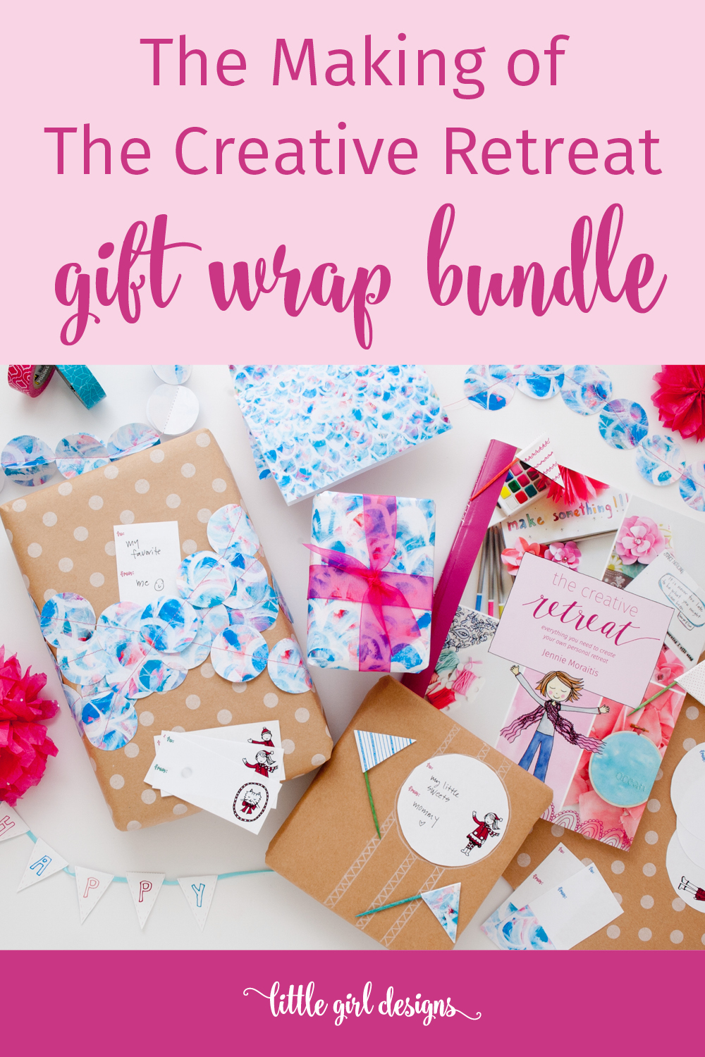 The Making of The Creative Retreat Gift Wrap Bundle