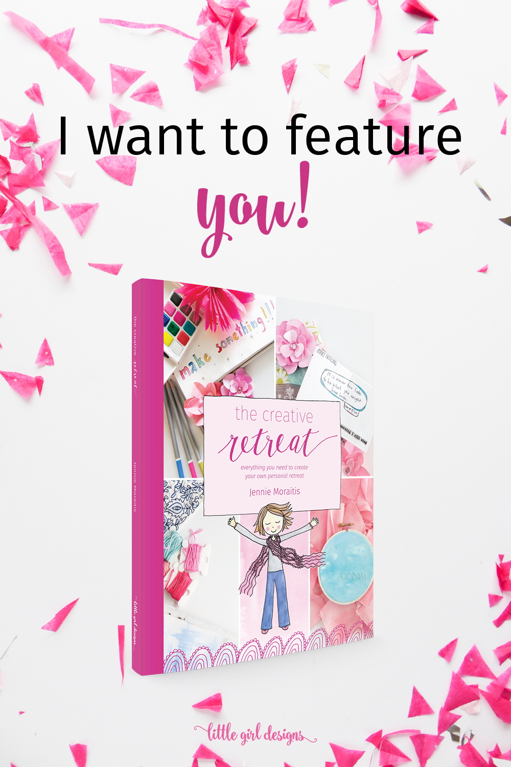 I want to feature you! Do you have a Creative Retreat book? Send me a picture of your book and I'll share it on my Instagram. It's so fun to see these books being used all over the world! You'll get to inspire so many women. :)