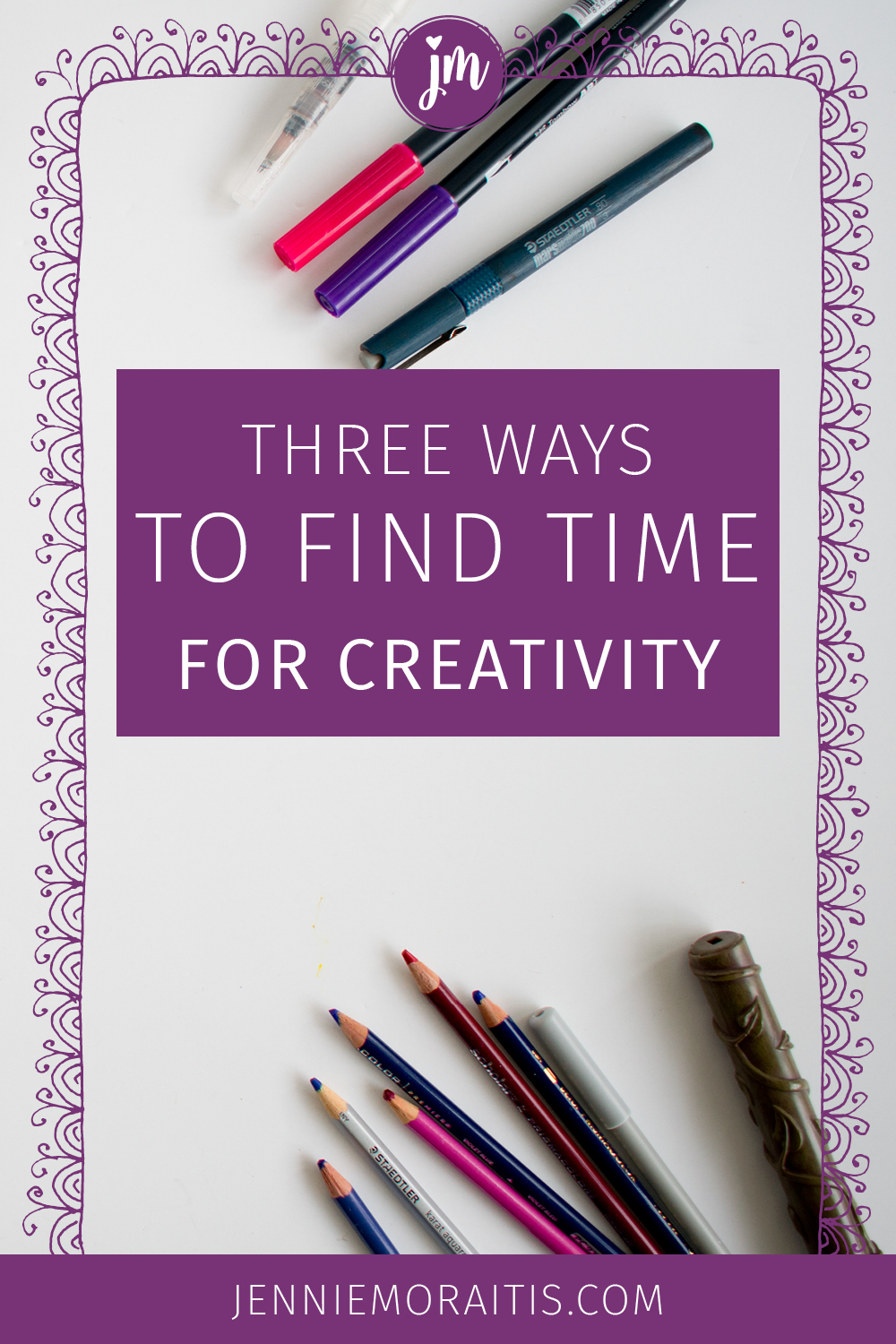 Oh my goodness, I NEED this! I always struggle to find time for creativity and my creative projects because I want to do them all...I knit, sew, paint, draw, and journal...But this post helped me realize how I can start doing them regularly. Yes! :)