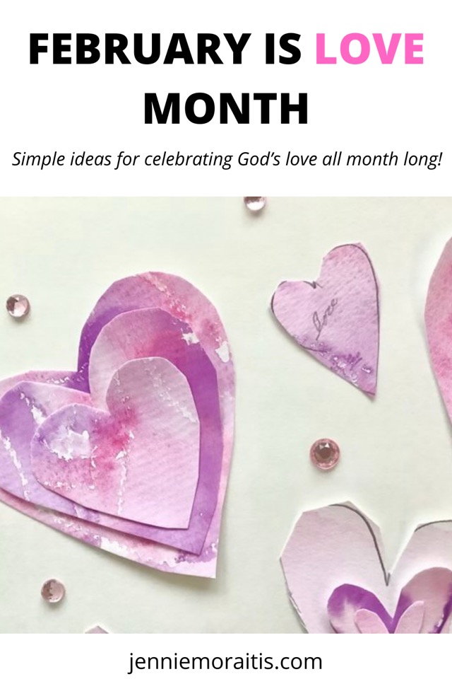February is Love Month! Get inspired by these simple tips to make the whole month about God’s love for us. Super easy, and you’ll be so encouraged as a family!